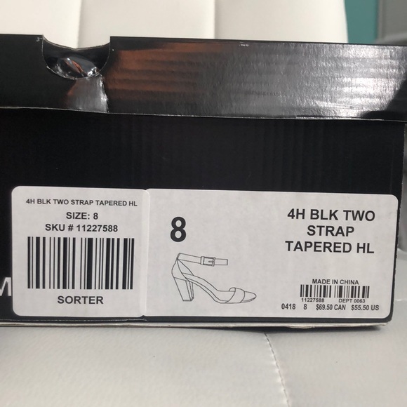 Torrid - Black Faux Suede Ankle Strap Tapered Heel - Picture 6 of 6